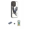 MARSİLYAN™- iPhone 12 Pro Max Kılıf Odak Klasik Serisi - Siyah Polymer Nano Ekran Koruyucu + Renkli Kamera Lens Koruma Cam - YL