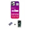 MARSİLYAN™- iPhone 12 Pro Max Kılıf Siluet Çizgi Koleksiyonu - Şeffaf 360 Full Body Arka Koruyucu + Metal Kamera Lens Koruma Cam - GD