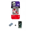 MARSİLYAN™- iPhone 12 Pro Max Kılıf Siluet Çizgi Koleksiyonu - Şeffaf 360 Full Body Arka Koruyucu + Shine Kamera Lens Koruma Cam - GI