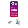 MARSİLYAN™- iPhone 12 Pro Max Kılıf Siluet Çizgi Koleksiyonu - Şeffaf Royal Nano Ekran Koruyucu + Shine Kamera Lens Koruma Cam - SABE