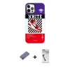 MARSİLYAN™- iPhone 12 Pro Max Kılıf Siluet Çizgi Koleksiyonu - Şeffaf Uv Polymer Nano Ekran Koruyucu + Metal Kamera Lens Koruma Cam - GD