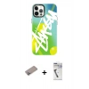 MARSİLYAN™- iPhone 12 Pro Max Kılıf Siluet Çizgi Koleksiyonu - Şeffaf Uv Polymer Nano Ekran Koruyucu + Shine Kamera Lens Koruma Cam - SABE