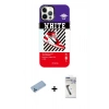MARSİLYAN™- iPhone 12 Pro Max Kılıf Siluet Çizgi Koleksiyonu - Şeffaf Uv Polymer Nano Ekran Koruyucu + Shine Kamera Lens Koruma Cam - MI