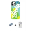 MARSİLYAN™- iPhone 12 Pro Max Kılıf Siluet Çizgi Koleksiyonu - Şeffaf Uv Polymer Nano Ekran Koruyucu + Shine Kamera Lens Koruma Cam - PE