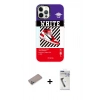 MARSİLYAN™- iPhone 12 Pro Max Kılıf Siluet Çizgi Koleksiyonu - Şeffaf Uv Polymer Nano Ekran Koruyucu + Shine Kamera Lens Koruma Cam - SABE