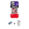 MARSİLYAN™- iPhone 12 Pro Max Kılıf Siluet Çizgi Koleksiyonu - Şeffaf Uv Polymer Nano Ekran Koruyucu + Shine Kamera Lens Koruma Cam - GD