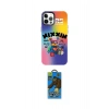 MARSİLYAN™- iPhone 12 Pro Max Kılıf Siluet Çizgi Koleksiyonu - Siyah 18D Cam Ekran Koruyucu