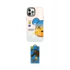 MARSİLYAN™- iPhone 12 Pro Max Kılıf Siluet Çizgi Koleksiyonu - Siyah 18D Cam Ekran Koruyucu