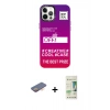 MARSİLYAN™- iPhone 12 Pro Max Kılıf Siluet Çizgi Koleksiyonu - Siyah 20D Premium Cam Ekran Koruyucu + Renkli Kamera Lens Koruma Cam - TU