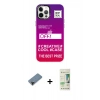 MARSİLYAN™- iPhone 12 Pro Max Kılıf Siluet Çizgi Koleksiyonu - Siyah 20D Premium Cam Ekran Koruyucu + Shine Kamera Lens Koruma Cam - SH