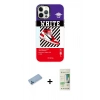 MARSİLYAN™- iPhone 12 Pro Max Kılıf Siluet Çizgi Koleksiyonu - Siyah 20D Premium Cam Ekran Koruyucu + Shine Kamera Lens Koruma Cam - MI