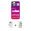 MARSİLYAN™- iPhone 12 Pro Max Kılıf Siluet Çizgi Koleksiyonu - Siyah 20D Premium Cam Ekran Koruyucu + Shine Kamera Lens - LT