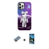 MARSİLYAN™- iPhone 12 Pro Max Kılıf Siluet Çizgi Koleksiyonu - Siyah 34D Izgaralı Cam + Metal Kamera Lens Koruma Cam - KI