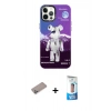 MARSİLYAN™- iPhone 12 Pro Max Kılıf Siluet Çizgi Koleksiyonu - Siyah 5D Eko Cam Ekran Koruyucu + Shine Kamera Lens Koruma Cam - SABE