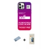 MARSİLYAN™- iPhone 12 Pro Max Kılıf Siluet Çizgi Koleksiyonu - Siyah 6D Mat Seramik Hayalet Nano Ekran Koruyucu + Shine Kamera Lens Koruma Cam - MI