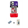 MARSİLYAN™- iPhone 12 Pro Max Kılıf Siluet Çizgi Koleksiyonu - Siyah 6D Mat Seramik Hayalet Nano Ekran Koruyucu + Shine Kamera Lens Koruma Cam - GS