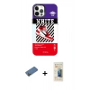 MARSİLYAN™- iPhone 12 Pro Max Kılıf Siluet Çizgi Koleksiyonu - Siyah 6D Mat Seramik Hayalet Nano Ekran Koruyucu + Shine Kamera Lens Koruma Cam - GD