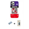 MARSİLYAN™- iPhone 12 Pro Max Kılıf Siluet Çizgi Koleksiyonu - Siyah 6D Mat Seramik Hayalet Nano Ekran Koruyucu + Shine Kamera Lens Koruma Cam - MI