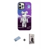 MARSİLYAN™- iPhone 12 Pro Max Kılıf Siluet Çizgi Koleksiyonu - Siyah Bilvis Hayalet Cam Ekran Koruyucu + Shine Kamera Lens Koruma Cam - MI
