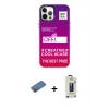 MARSİLYAN™- iPhone 12 Pro Max Kılıf Siluet Çizgi Koleksiyonu - Siyah Bilvis Hayalet Cam Ekran Koruyucu + Shine Kamera Lens Koruma Cam - GD