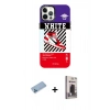 MARSİLYAN™- iPhone 12 Pro Max Kılıf Siluet Çizgi Koleksiyonu - Siyah Bilvis Hayalet Cam Ekran Koruyucu + Shine Kamera Lens Koruma Cam - MI
