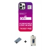 MARSİLYAN™- iPhone 12 Pro Max Kılıf Siluet Çizgi Koleksiyonu - Siyah Bilvis Hayalet Cam Ekran Koruyucu + Shine Kamera Lens Koruma Cam - SH