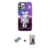 MARSİLYAN™- iPhone 12 Pro Max Kılıf Siluet Çizgi Koleksiyonu - Siyah Bilvis Hayalet Cam Ekran Koruyucu + Shine Kamera Lens Koruma Cam - GS