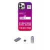 MARSİLYAN™- iPhone 12 Pro Max Kılıf Siluet Çizgi Koleksiyonu - Siyah Joko Magic 5D Cam + Renkli Kamera Lens Koruma Cam - MI