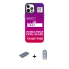 MARSİLYAN™- iPhone 12 Pro Max Kılıf Siluet Çizgi Koleksiyonu - Siyah Joko Magic 5D Cam + Renkli Kamera Lens Koruma Cam - YL