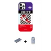 MARSİLYAN™- iPhone 12 Pro Max Kılıf Siluet Çizgi Koleksiyonu - Siyah Joko Magic 5D Cam + Renkli Kamera Lens Koruma Cam - YL