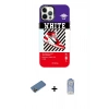 MARSİLYAN™- iPhone 12 Pro Max Kılıf Siluet Çizgi Koleksiyonu - Siyah Joko Magic 5D Cam + Shine Kamera Lens Koruma Cam - GD