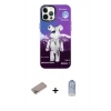MARSİLYAN™- iPhone 12 Pro Max Kılıf Siluet Çizgi Koleksiyonu - Siyah Joko Magic 5D Cam + Shine Kamera Lens Koruma Cam - SABE