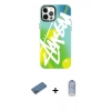 MARSİLYAN™- iPhone 12 Pro Max Kılıf Siluet Çizgi Koleksiyonu - Siyah Joko Magic 5D Cam + Shine Kamera Lens Koruma Cam - GD