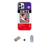 MARSİLYAN™- iPhone 12 Pro Max Kılıf Siluet Çizgi Koleksiyonu - Siyah Joko Magic 5D Cam + Shine Kamera Lens Koruma Cam - SABE