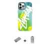 MARSİLYAN™- iPhone 12 Pro Max Kılıf Siluet Çizgi Koleksiyonu - Siyah Joko Magic 5D Cam + Shine Kamera Lens Koruma Cam - SABE