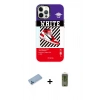 MARSİLYAN™- iPhone 12 Pro Max Kılıf Siluet Çizgi Koleksiyonu - Siyah Joko Magic 5D Hayalet Cam + Shine Kamera Lens Koruma Cam - MI