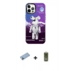 MARSİLYAN™- iPhone 12 Pro Max Kılıf Siluet Çizgi Koleksiyonu - Siyah Joko Magic 5D Hayalet Cam + Shine Kamera Lens Koruma Cam - MI