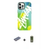 MARSİLYAN™- iPhone 12 Pro Max Kılıf Siluet Çizgi Koleksiyonu - Siyah Joko Magic 5D Hayalet Cam + Renkli Kamera Lens Koruma Cam - MI