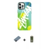 MARSİLYAN™- iPhone 12 Pro Max Kılıf Siluet Çizgi Koleksiyonu - Siyah Joko Magic 5D Hayalet Cam + Shine Kamera Lens Koruma Cam - SH