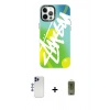 MARSİLYAN™- iPhone 12 Pro Max Kılıf Siluet Çizgi Koleksiyonu - Siyah Joko Magic 5D Hayalet Cam + Shine Kamera Lens - LT