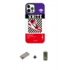 MARSİLYAN™- iPhone 12 Pro Max Kılıf Siluet Çizgi Koleksiyonu - Siyah Joko Magic 5D Hayalet Cam + Shine Kamera Lens Koruma Cam - SABE