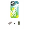 MARSİLYAN™- iPhone 12 Pro Max Kılıf Siluet Çizgi Koleksiyonu - Siyah Joko Magic 5D Hayalet Cam + Sierra Blue Shine Kamera Lens Koruma Cam