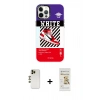 MARSİLYAN™- iPhone 12 Pro Max Kılıf Siluet Çizgi Koleksiyonu - Siyah Mat Seramik Nano Ekran Koruyucu + Shine Kamera Lens - GD