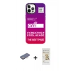 MARSİLYAN™- iPhone 12 Pro Max Kılıf Siluet Çizgi Koleksiyonu - Siyah Mat Seramik Nano Ekran Koruyucu + Renkli Kamera Lens Koruma Cam - MI