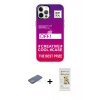 MARSİLYAN™- iPhone 12 Pro Max Kılıf Siluet Çizgi Koleksiyonu - Siyah Mat Seramik Nano Ekran Koruyucu + Renkli Kamera Lens Koruma Cam - YL