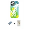 MARSİLYAN™- iPhone 12 Pro Max Kılıf Siluet Çizgi Koleksiyonu - Siyah Mat Seramik Nano Ekran Koruyucu + Shine Kamera Lens Koruma Cam - GI