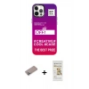 MARSİLYAN™- iPhone 12 Pro Max Kılıf Siluet Çizgi Koleksiyonu - Siyah Mat Seramik Nano Ekran Koruyucu + Sierra Blue Shine Kamera Lens Koruma Cam