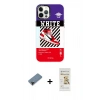 MARSİLYAN™- iPhone 12 Pro Max Kılıf Siluet Çizgi Koleksiyonu - Siyah Mat Seramik Nano Ekran Koruyucu + Shine Kamera Lens Koruma Cam - SH