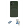 MARSİLYAN™- iPhone 12 Pro Max Kılıf Vadi Çizgi Prime - Şeffaf Royal Nano Ekran Koruyucu + Shine Kamera Lens Koruma Cam - GS