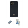MARSİLYAN™- iPhone 12 Pro Max Kılıf Vadi Çizgi Prime - Şeffaf Royal Nano Ekran Koruyucu + Metal Kamera Lens Koruma Cam - KI